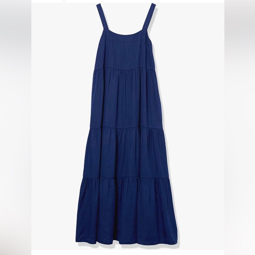 The Drop Britt Tiered Maxi Tent Dress Navy - Picture 4 of 4